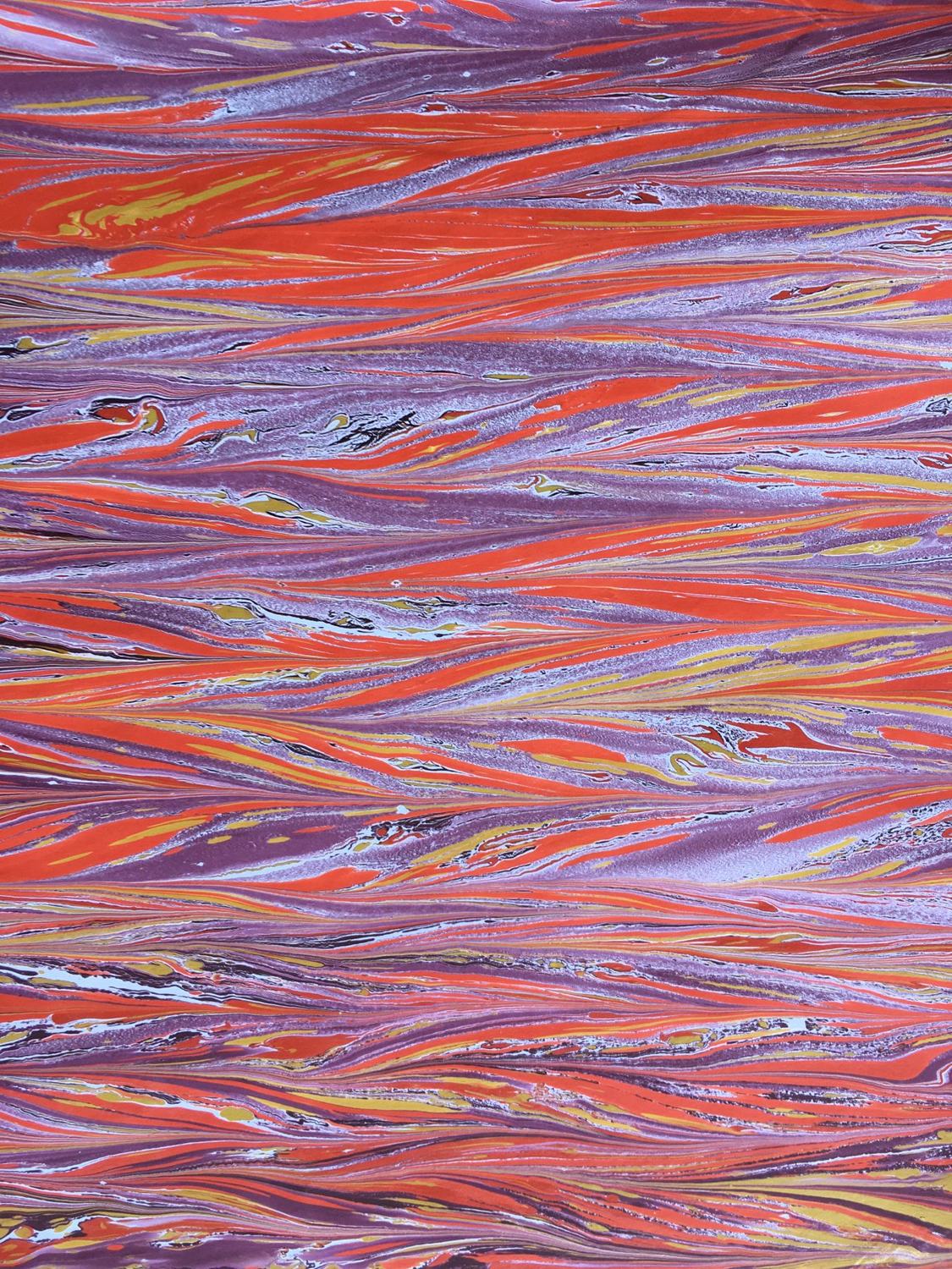 Papel marmorizado colorido